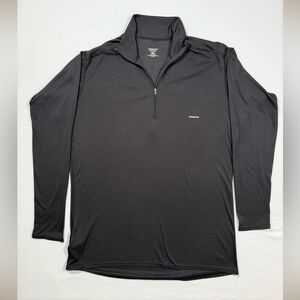 Patagonia Black Quarter-Zip Lightweight base layer